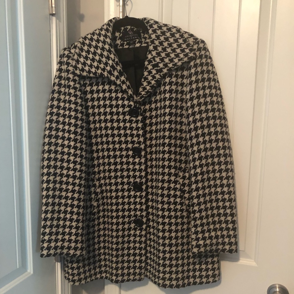 Gallery Houndstooth Wool Jacket
